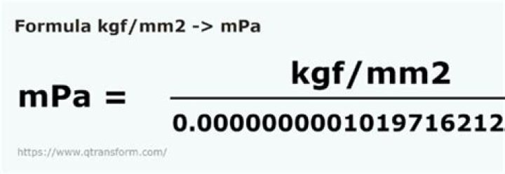 mpa to kgf/mm2